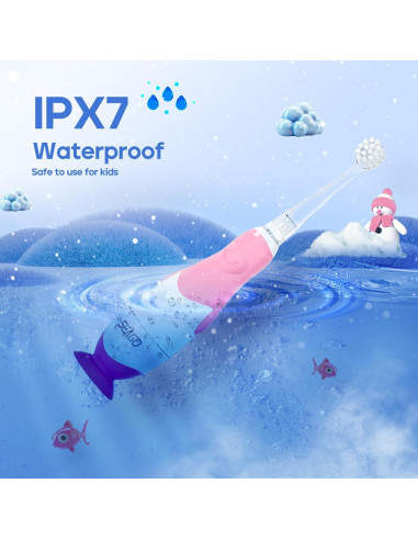 Cepillo de Dientes Eléctrico para Niños Seago SG-513 Rosa