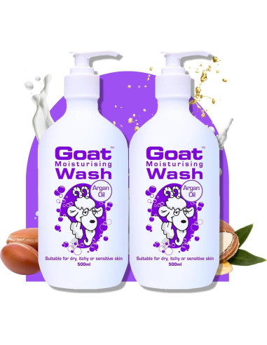 Duo Pack Gel de Ducha Hidratante Goat 500 ml - Aceite de Argán