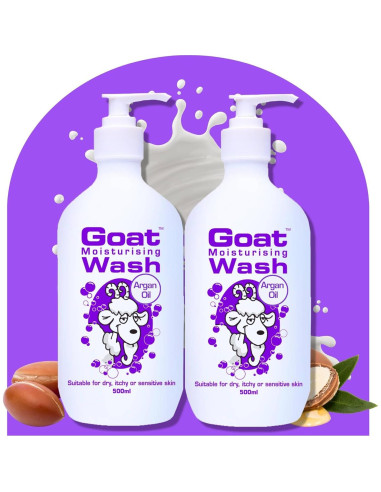 Duo Pack Gel de Ducha Hidratante Goat 500 ml - Aceite de Argán