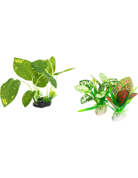 Plantas Artificiales para Acuario Vtapliea 3PCS Verde Plantas Artificiales para Acuario Vtapliea 3PCS Verde