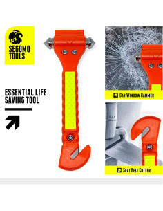 Martillos de Seguridad de Escape Segomo Tools ESHM02 - 2 Piezas 2