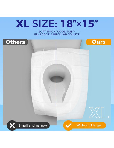 Cubiertas de Asiento de Inodoro Desechables YGDZ XL 110 Pcs