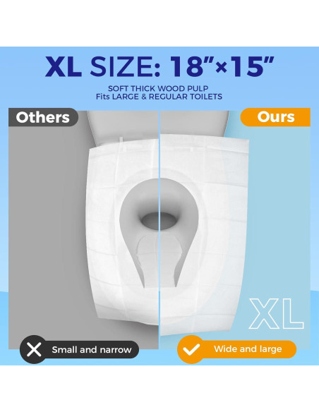 Cubiertas de Asiento de Inodoro Desechables YGDZ XL 110 Pcs