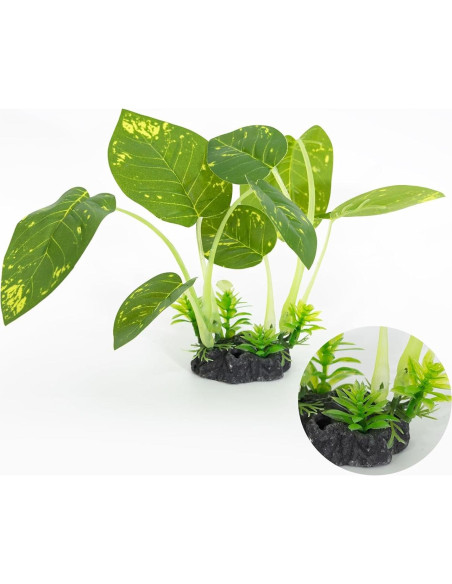 Plantas Artificiales para Acuario Vtapliea 3PCS Verde Plantas Artificiales para Acuario Vtapliea 3PCS Verde