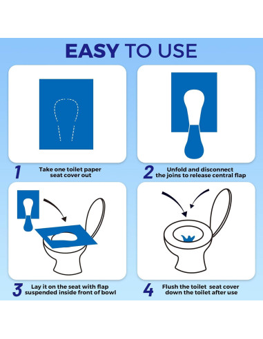Cubiertas de Asiento de Inodoro Desechables YGDZ XL 110 Pcs