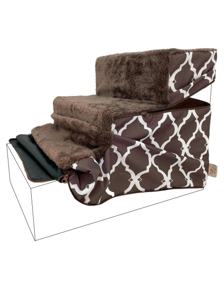 Cubierta Plegable para Escaleras de Mascotas Best Pet 3 Escalones