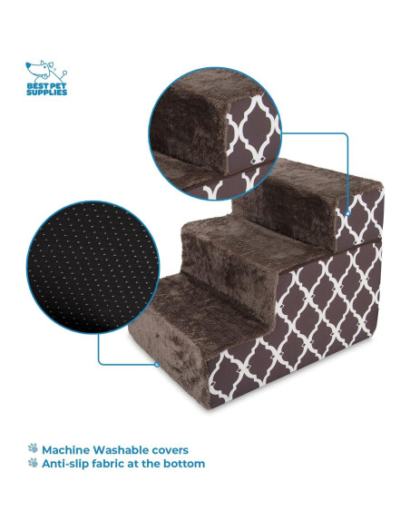 Cubierta Plegable para Escaleras de Mascotas Best Pet 3 Escalones