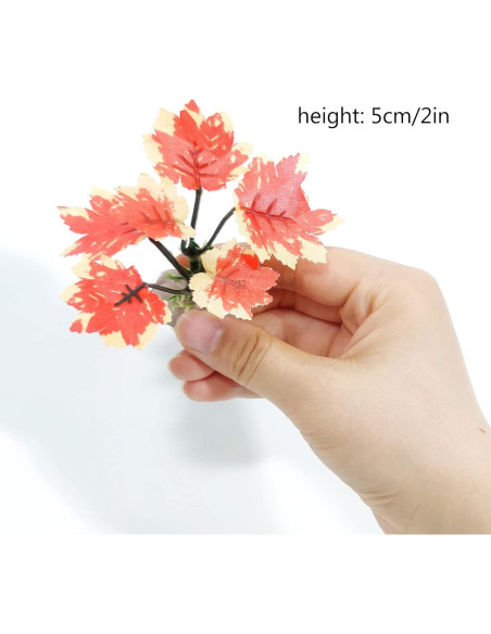 6 Plantas de Acuario de Plástico Vtapliea - Decoración Roja