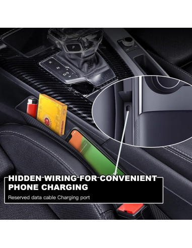 Organizador de Relleno Espacio Asientos Coche ONISMEZ 2PCS USB