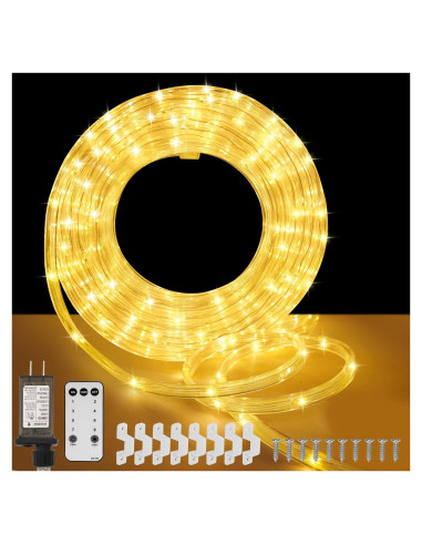 Luces de Cuerda LED OMIKA 30.48m 2700K IP68 Blanco Cálido