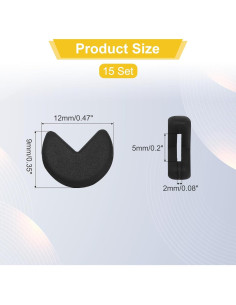 Retenedor de Gafas de Silicona PATIKIL - 15 Pares Antideslizante 2