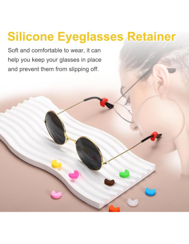 Retenedor de Gafas de Silicona PATIKIL - 15 Pares Antideslizante