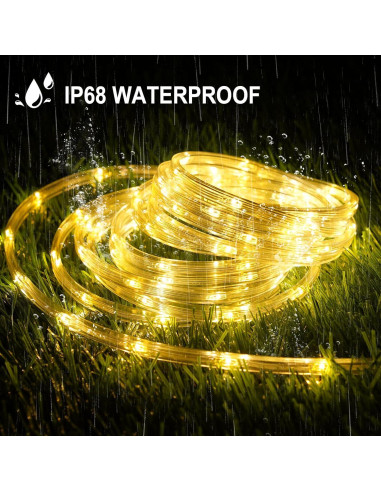 Luces de Cuerda LED OMIKA 30.48m 2700K IP68 Blanco Cálido