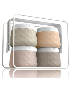 Contenedores de Viaje Silevoler 4 Tarros Silicona 50ml A prueba de Fugas