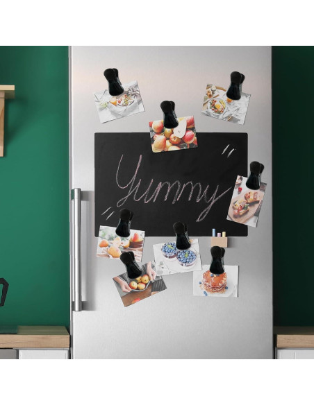 Clips Magnéticos de Refrigerador Yi Concept - Set de 6 Negro