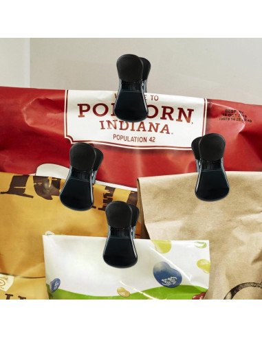 Clips Magnéticos de Refrigerador Yi Concept - Set de 6 Negro