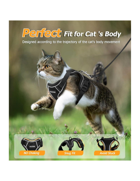 Arnés y Correa para Gato Halypet H600 Pro Negro XS