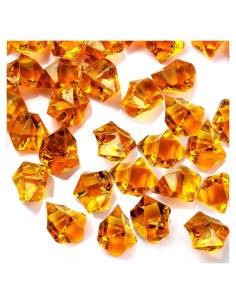 Cristales de Hielo Roto Acrílico TeeLiy 190 PCS 2.54 cm Ámbar