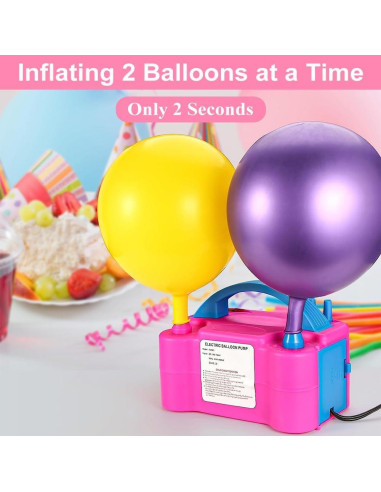 Bomba de Aire Eléctrica YehTrum 600W Portátil para Globos