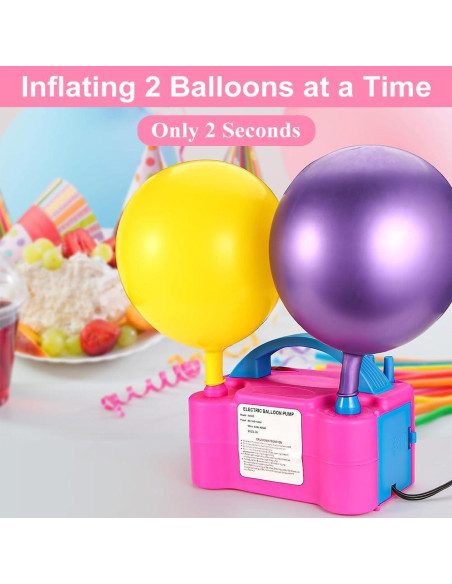 Bomba de Aire Eléctrica YehTrum 600W Portátil para Globos