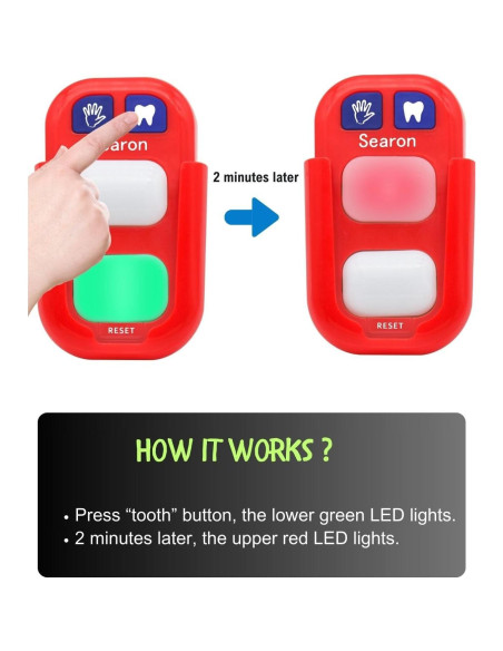 Temporizador Searon para Niños 20s Lavado Manos 2min Cepillado Temporizador Searon para Niños 20s Lavado Manos 2min Cepillado