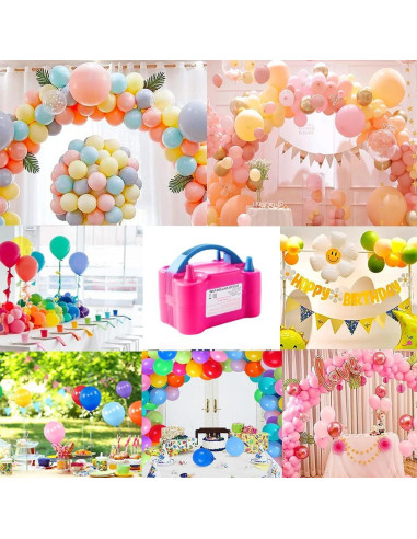 Bomba de Aire Eléctrica YehTrum 600W Portátil para Globos