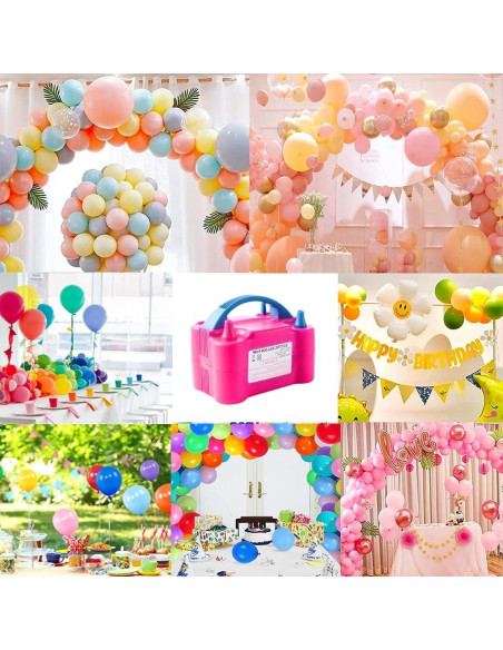 Bomba de Aire Eléctrica YehTrum 600W Portátil para Globos