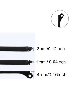 Templos de Reemplazo para Gafas Janky - 1 Par Negro 2