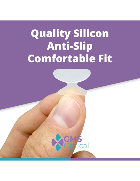 Almohadillas de nariz antideslizantes GMS Óptico 1.8mm x 18mm - 10 pares