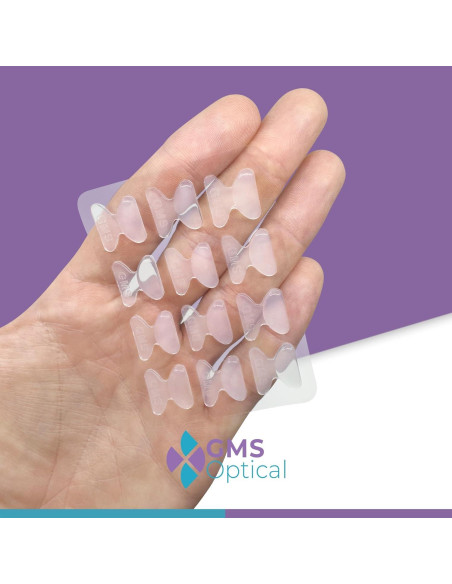 Almohadillas de nariz antideslizantes GMS Óptico 1.8mm x 18mm - 10 pares