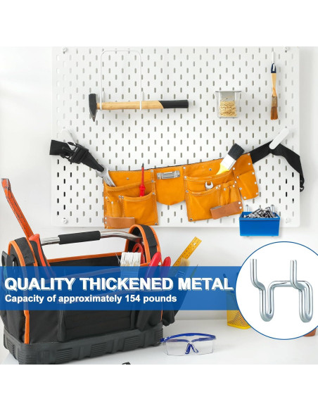 Ganchos de Metal en U Tandefio 25 Pcs para Tablero de Clavos