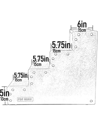 Escalera Pet Gear Pet Step IV para Perros y Gatos Pequeños hasta 22.68 kg, Fácil Montaje