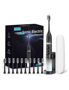 Cepillo de Dientes Eléctrico Seapeoa con 10 Cabezas y Estuche