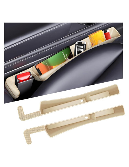 Organizador de Relleno Espacio Asientos Coche NYTKL Beige 2PCS