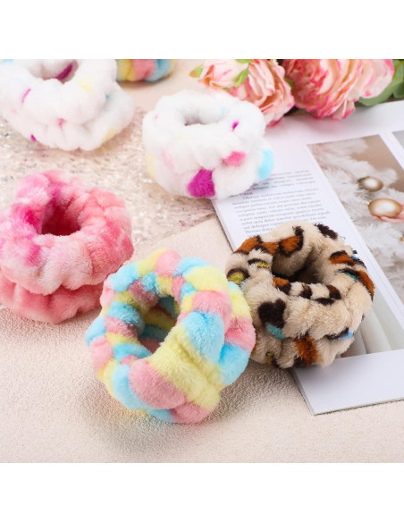 8 Muñequera Spa Franela Janinka Ajustable 6x9cm Reutilizables