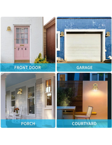 Luz de Granero Exterior LED LONEDRUID con Sensor de Movimiento