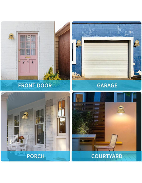 Luz de Granero Exterior LED LONEDRUID con Sensor de Movimiento