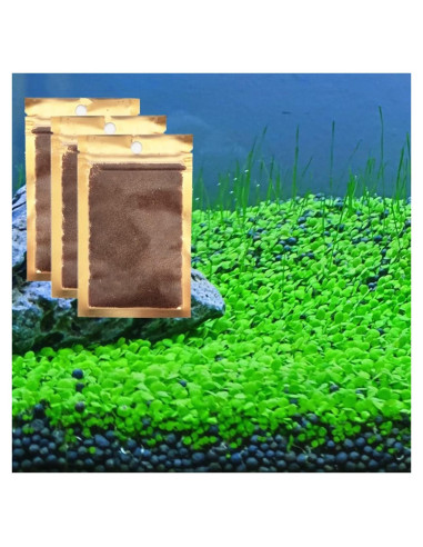 Paquete de 3 Plantas Acuáticas ZUQOVI - Césped Real para Acuario