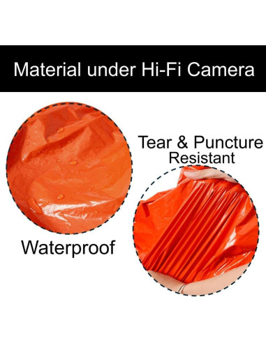 Poncho de Emergencia Mylar XL Nomadnia Naranja 2 Unidades