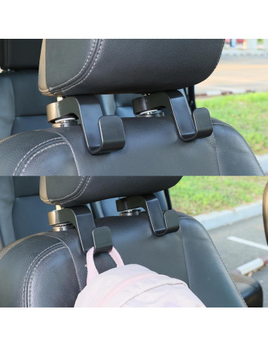 Ganchos para Asiento de Auto Amooca - Organizador Reposacabezas 2 Pzs