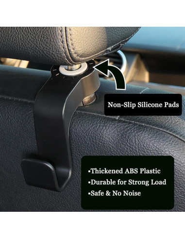 Ganchos para Asiento de Auto Amooca - Organizador Reposacabezas 2 Pzs