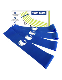 Bandas de Toalla Cruise On para Sillas de Playa - Paquete de 4