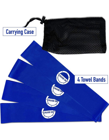 Bandas de Toalla Cruise On para Sillas de Playa - Paquete de 4