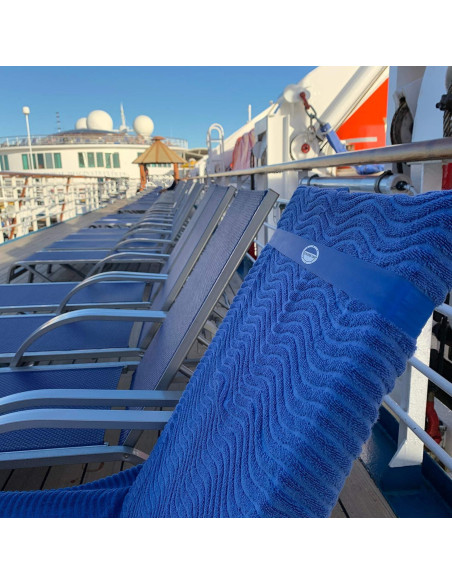 Bandas de Toalla Cruise On para Sillas de Playa - Paquete de 4