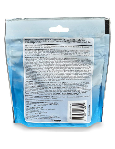 Galletas Kaytee Timothy Horneadas con Manzana 113 g para Mascotas