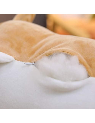 Cojín de Peluche Corgi Sofi 30 cm Marrón Suave y Divertido