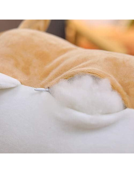 Cojín de Peluche Corgi Sofi 30 cm Marrón Suave y Divertido