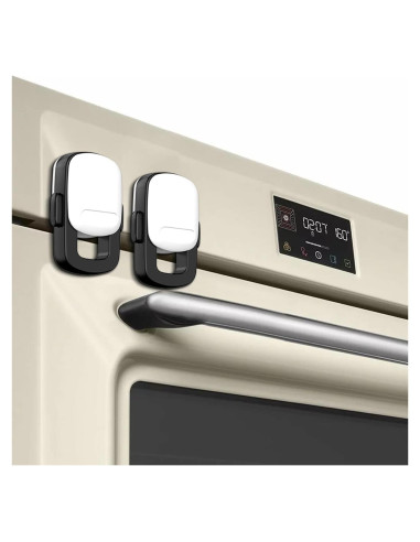 Cerradura de Horno para Bebés TapyTry - Doble Botón, 2 Paquete