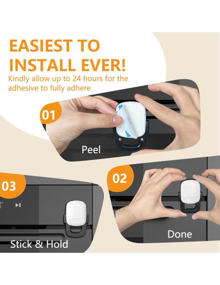 Cerradura de Horno para Bebés TapyTry - Doble Botón, 2 Paquete