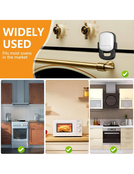 Cerradura de Horno para Bebés TapyTry - Doble Botón, 2 Paquete